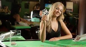Dream Gaming baccarat table showing Banker and Player card placement on ina777 apk